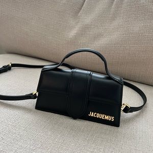 Authentic jacquemus le bambino black bag